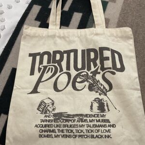Tortured Poets Canvas Tote Bag
